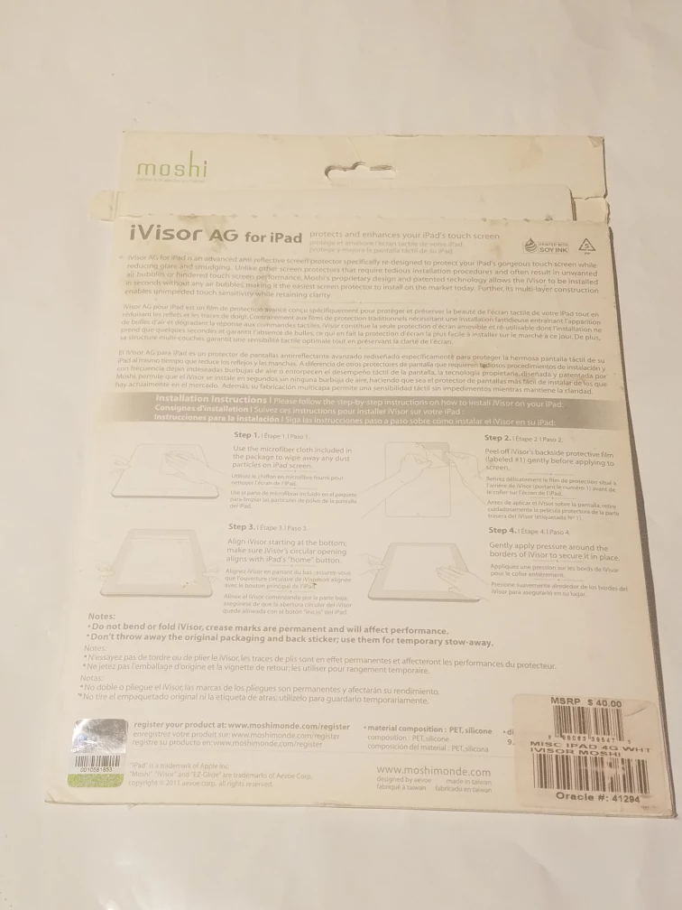 Moshi iVisor AG Screen Protector for iPad (White) - photo 2