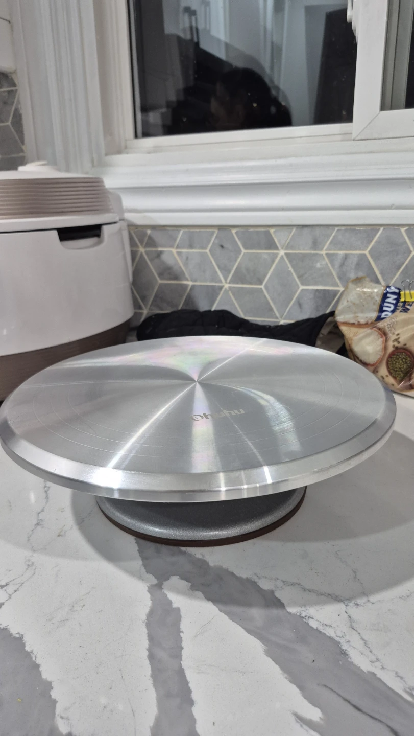 Ohuhu Cake spinner, very smooth high quality, metal