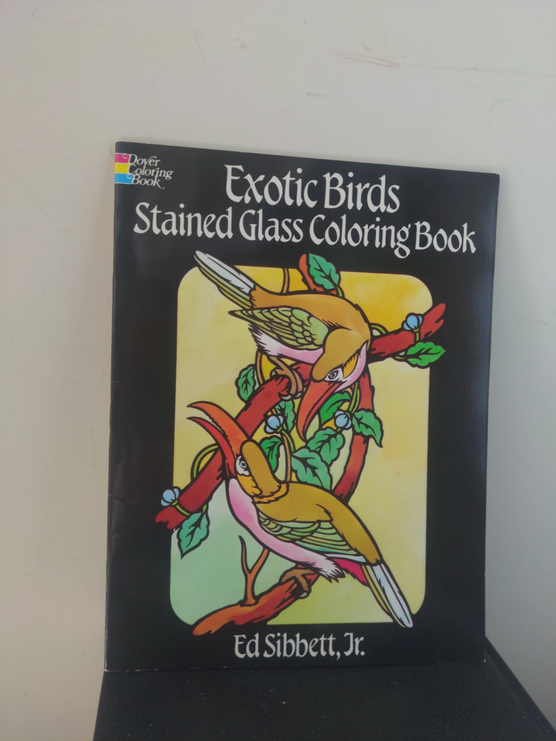 Dover Coloring Book: Exotic Birds Stained Glass
