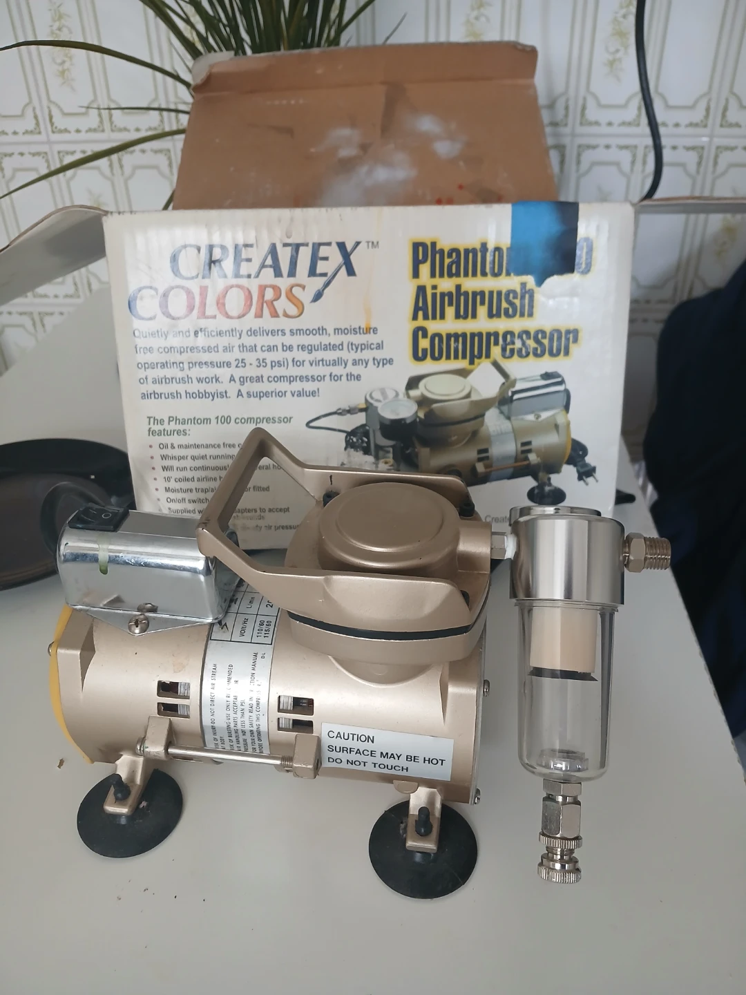 Createx Colors Phantom 100 Airbrush Compressor