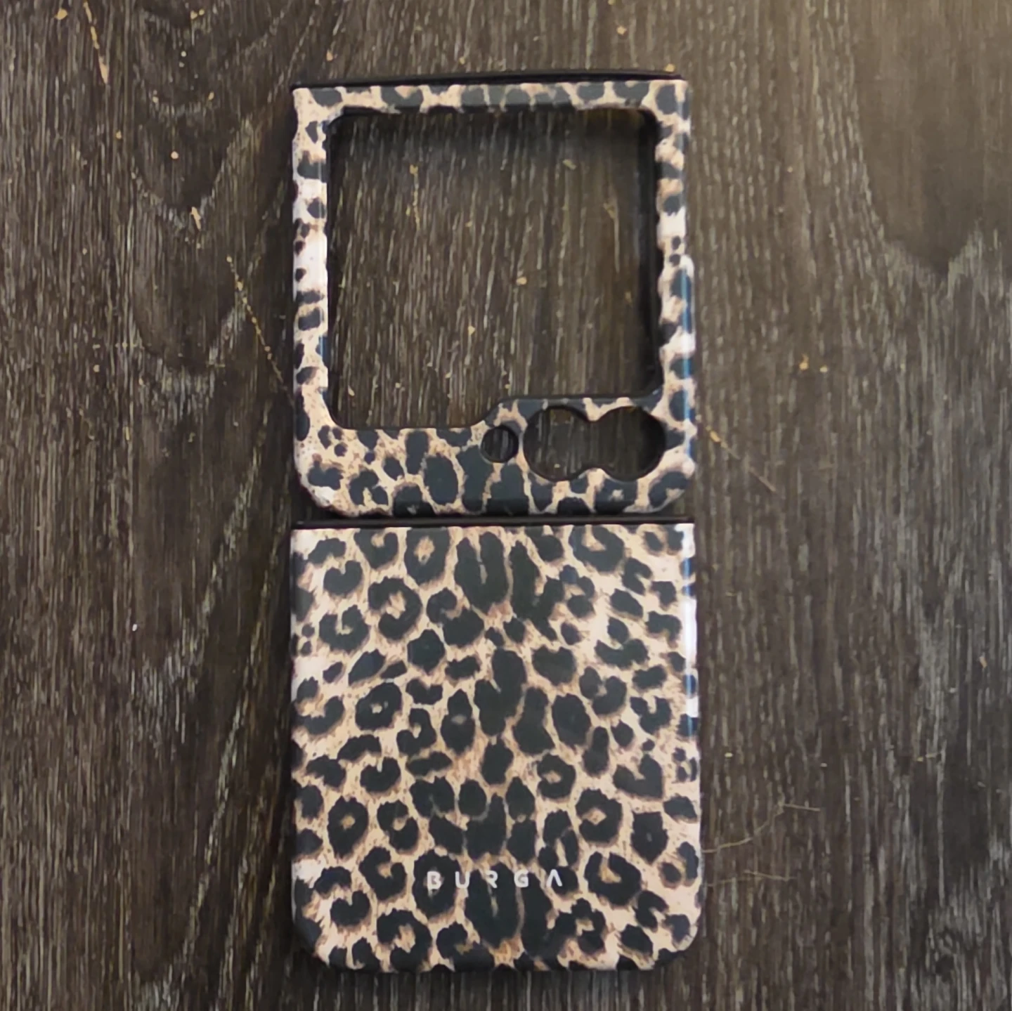 BURGA Leopard Print Phone Case for Samsung Galaxy Z Flip 3 - photo 2
