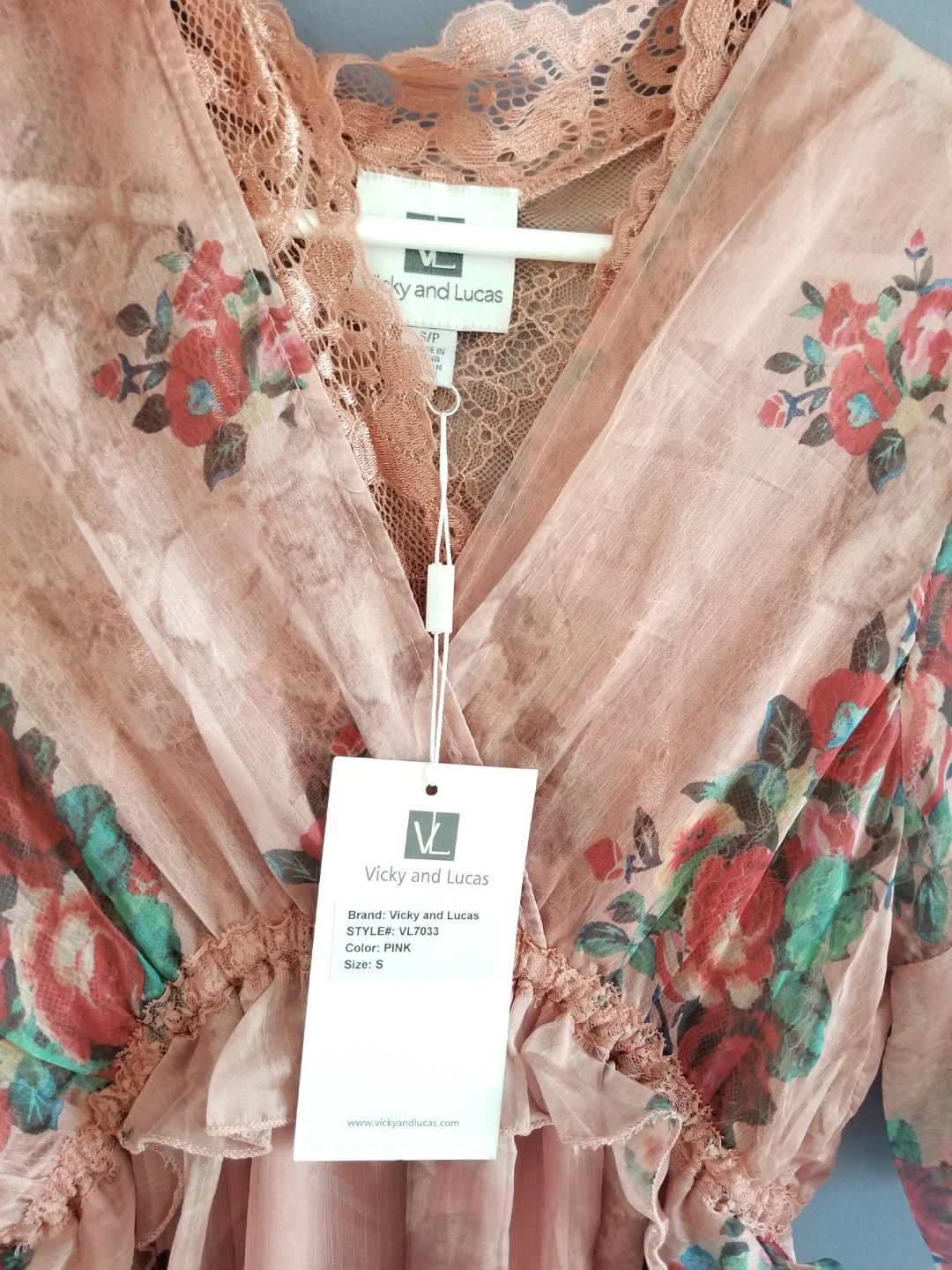 Vicky and Lucas Floral Print Maxi Dress Size S - photo 5