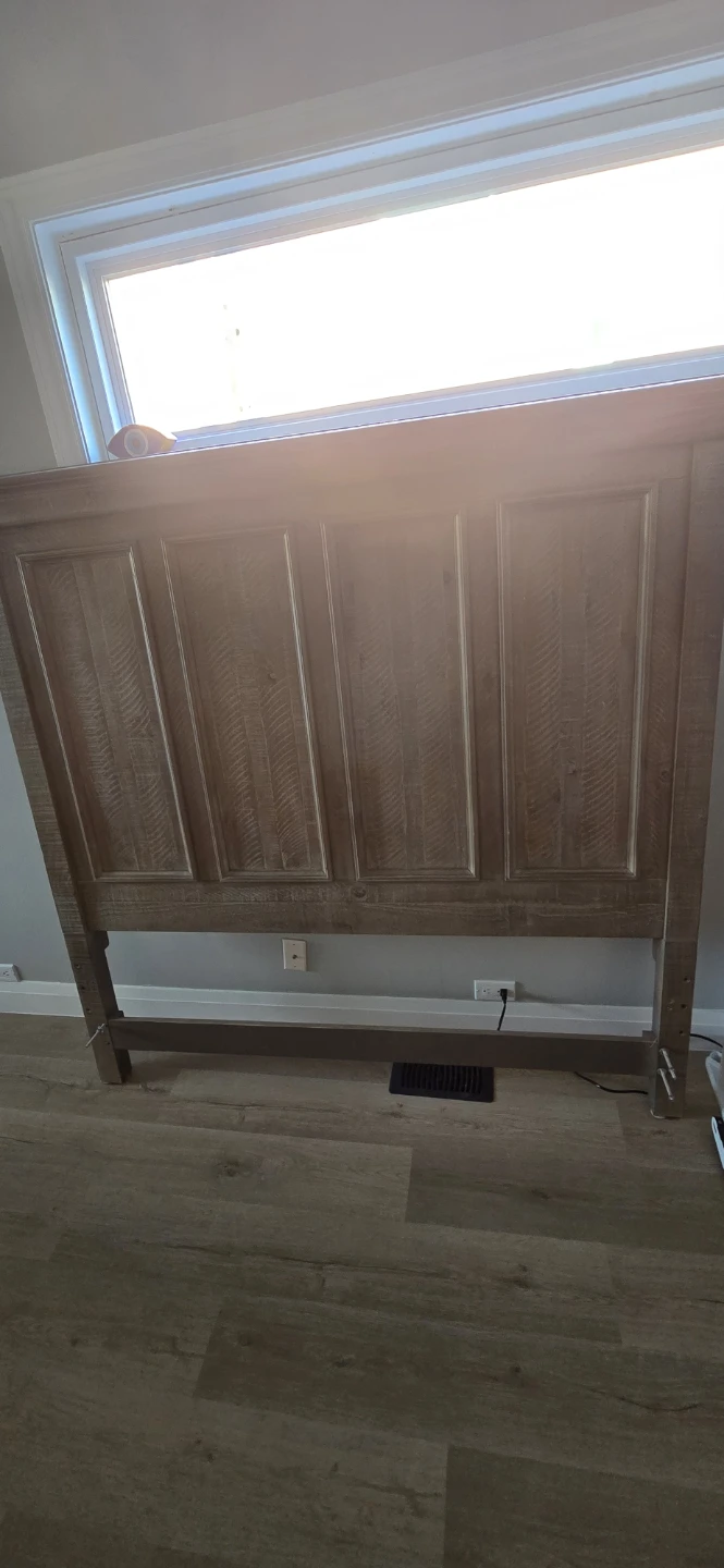Wooden Headboard from the brick queen size