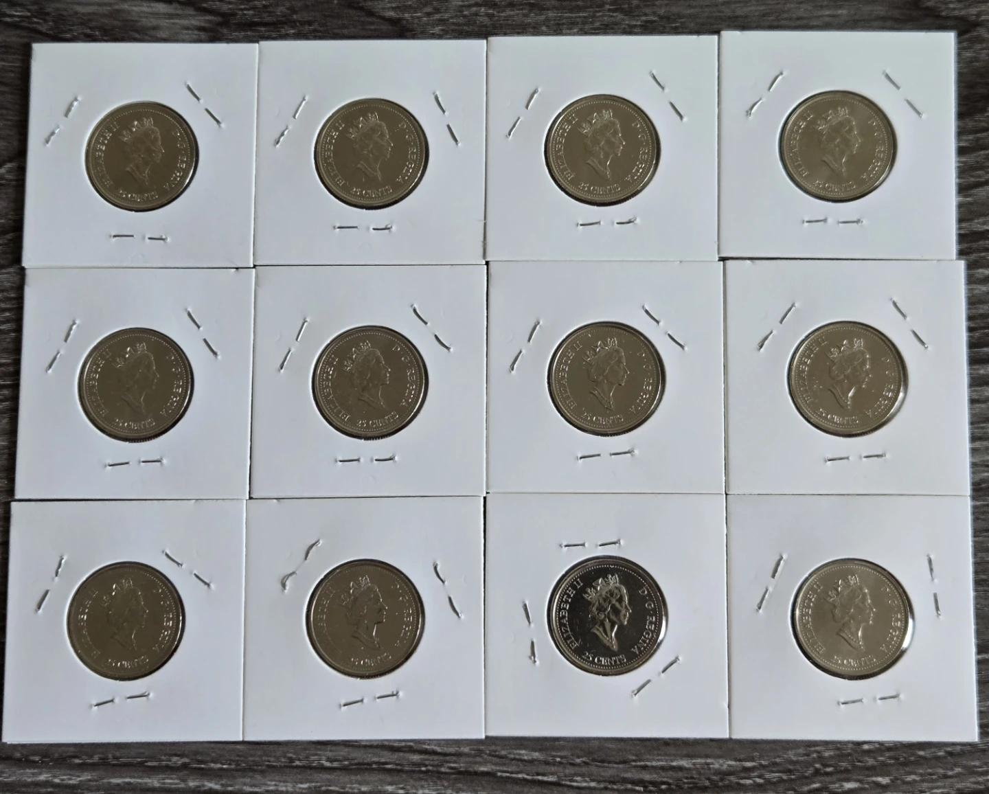 1999 Canada Millennium set 12 coins 25 Cents. - photo 2