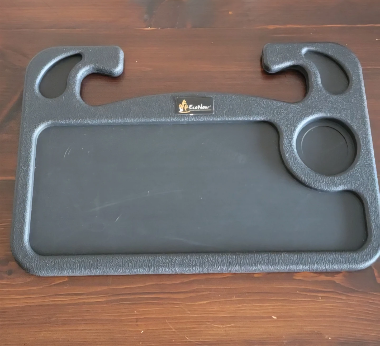 EcoNour Black Car Steering Wheel Tray