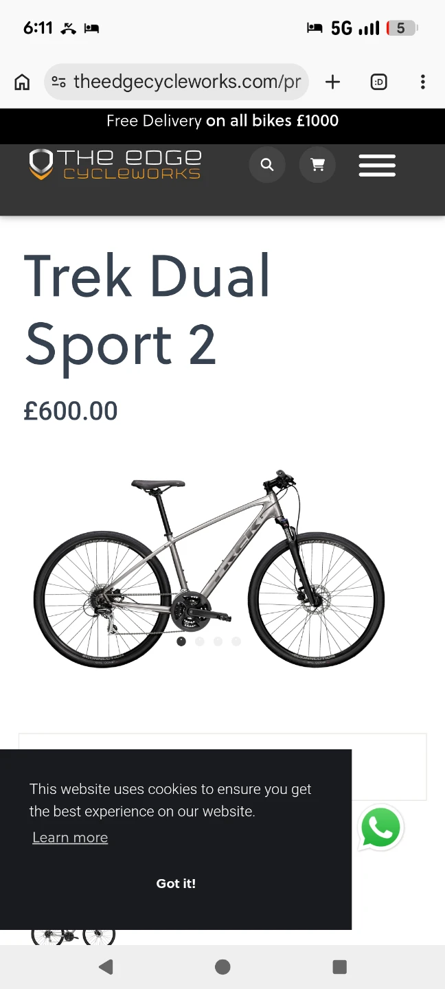 Trek Dual Sport 2 Hybrid Bike