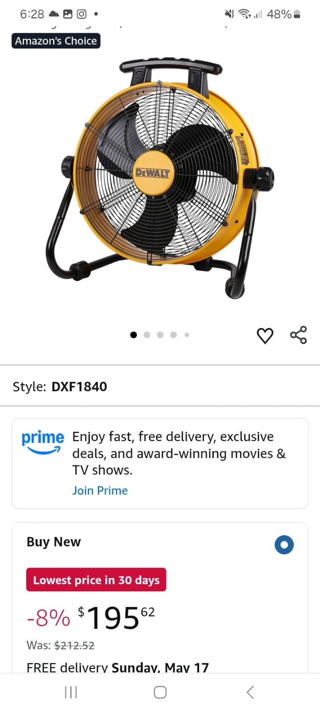 Dewalt box fan 18" - photo 2