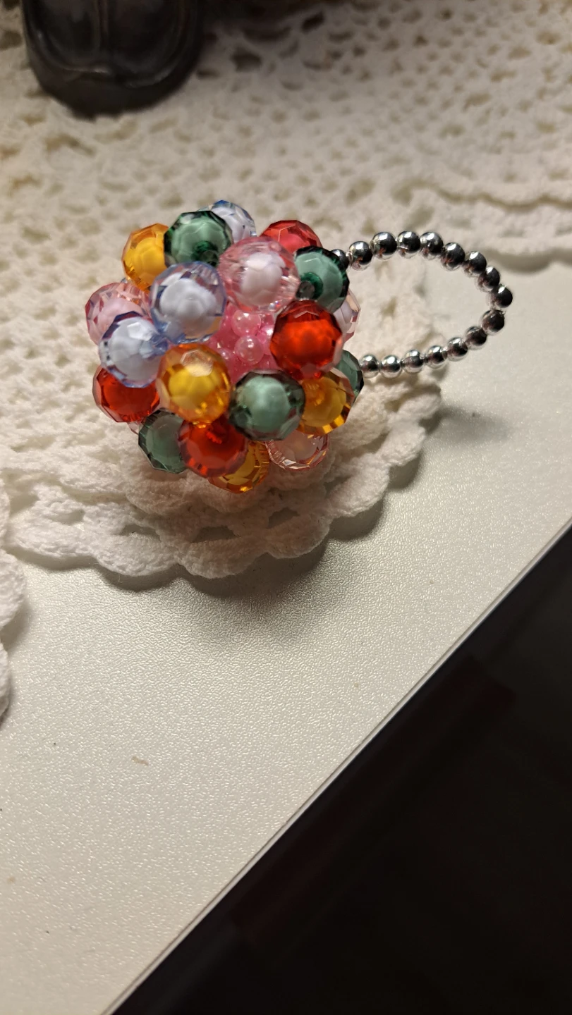 Beaded Napkin Ring Holder/Keychain