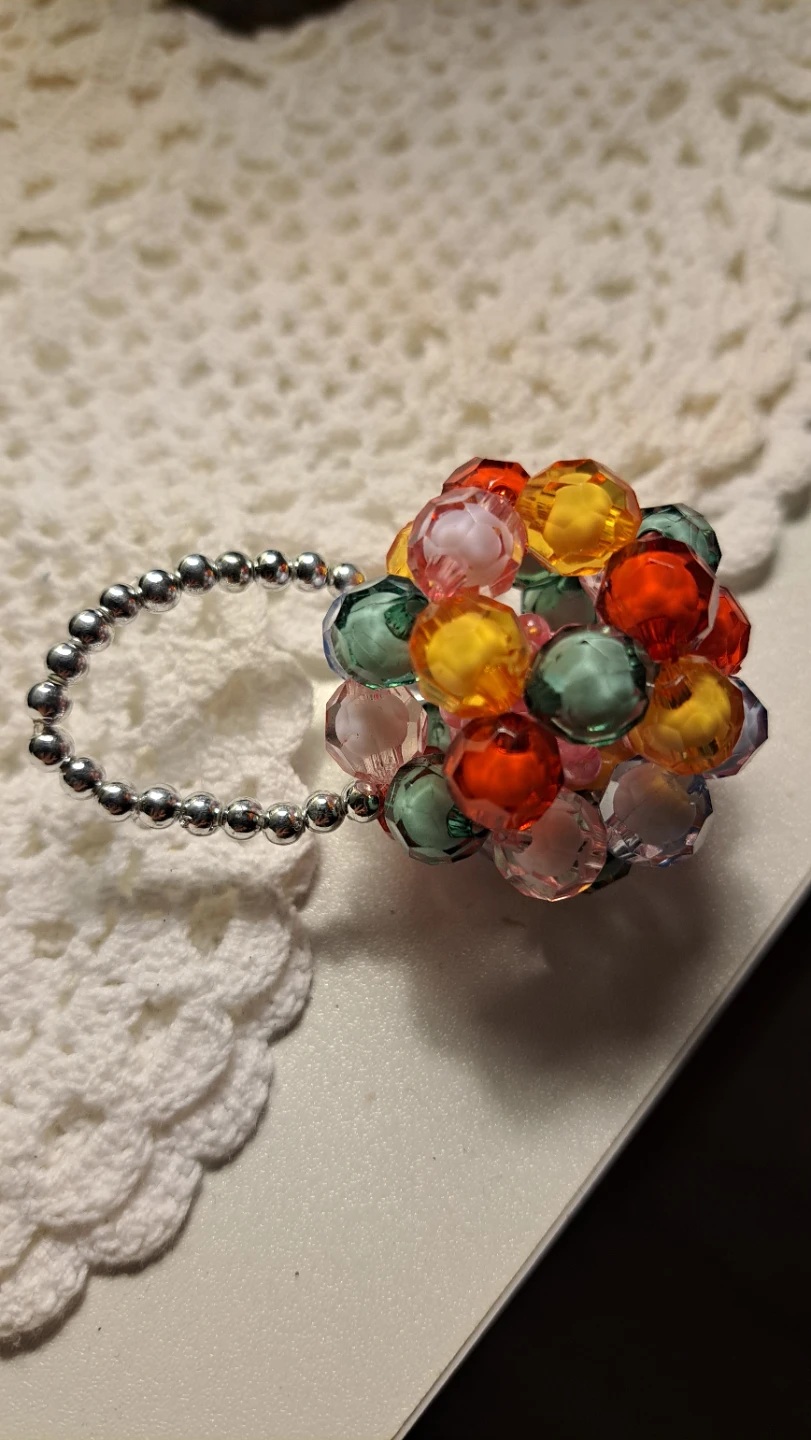 Beaded Napkin Ring Holder/Keychain - photo 2