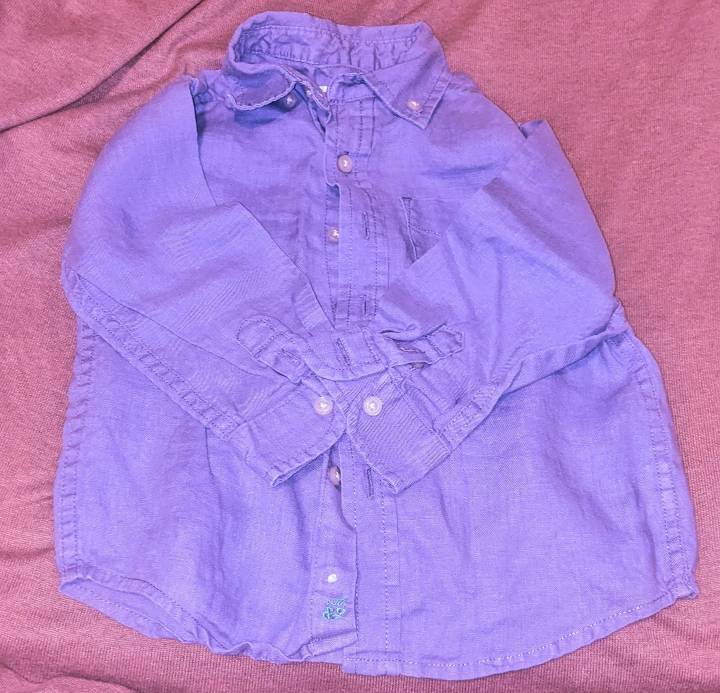 The Children's Place Button-Up Shirt Size 24 M/M