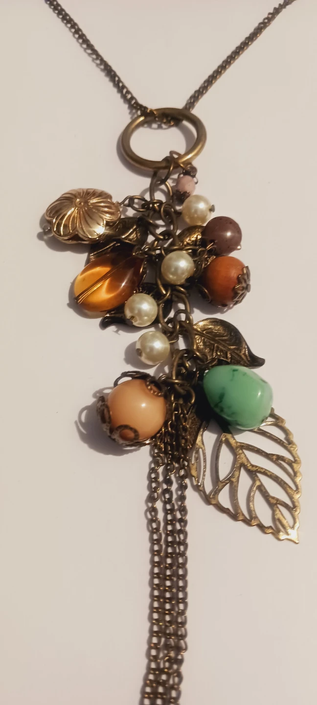 Vintage Necklace with multiple charms pendant - photo 4