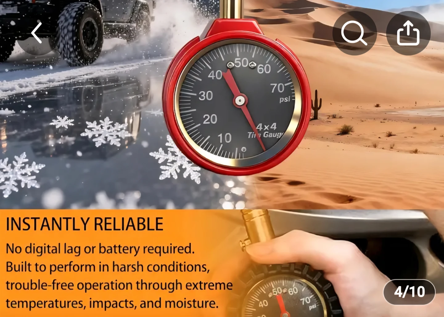 Professional Tire Pressure Gauge- Deflator