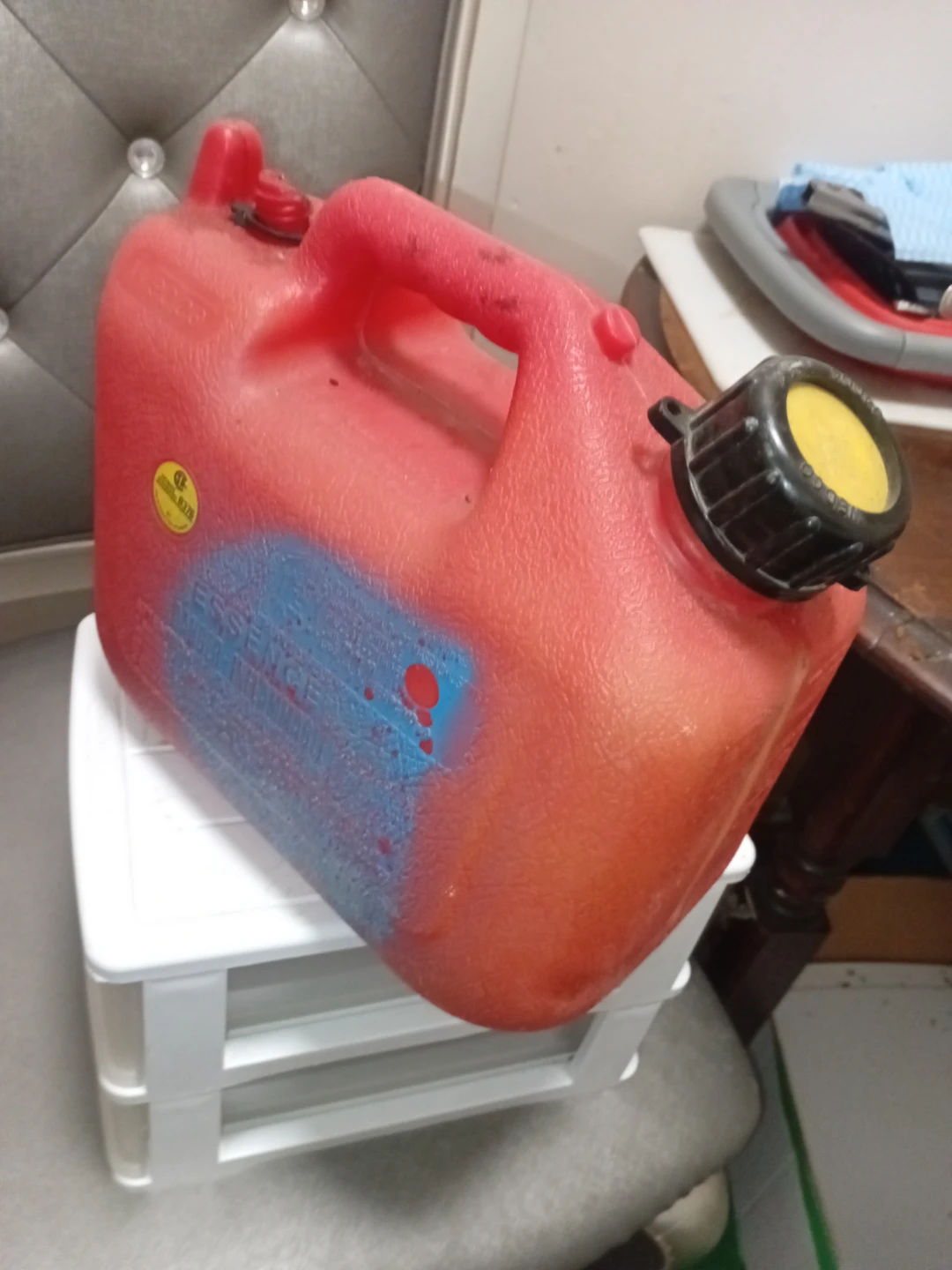 Red Gas Canister