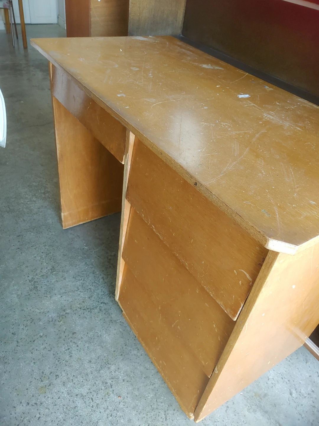 Wooden Desk with Drawers