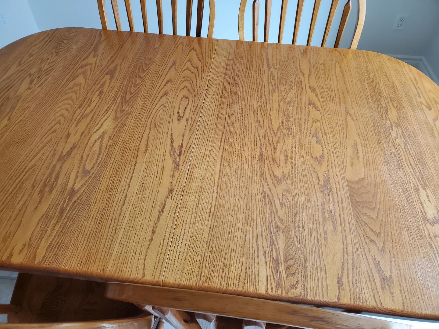 Xtendable Oak Dining Table with 6 Chairs + 3 Xtra leafs - photo 2