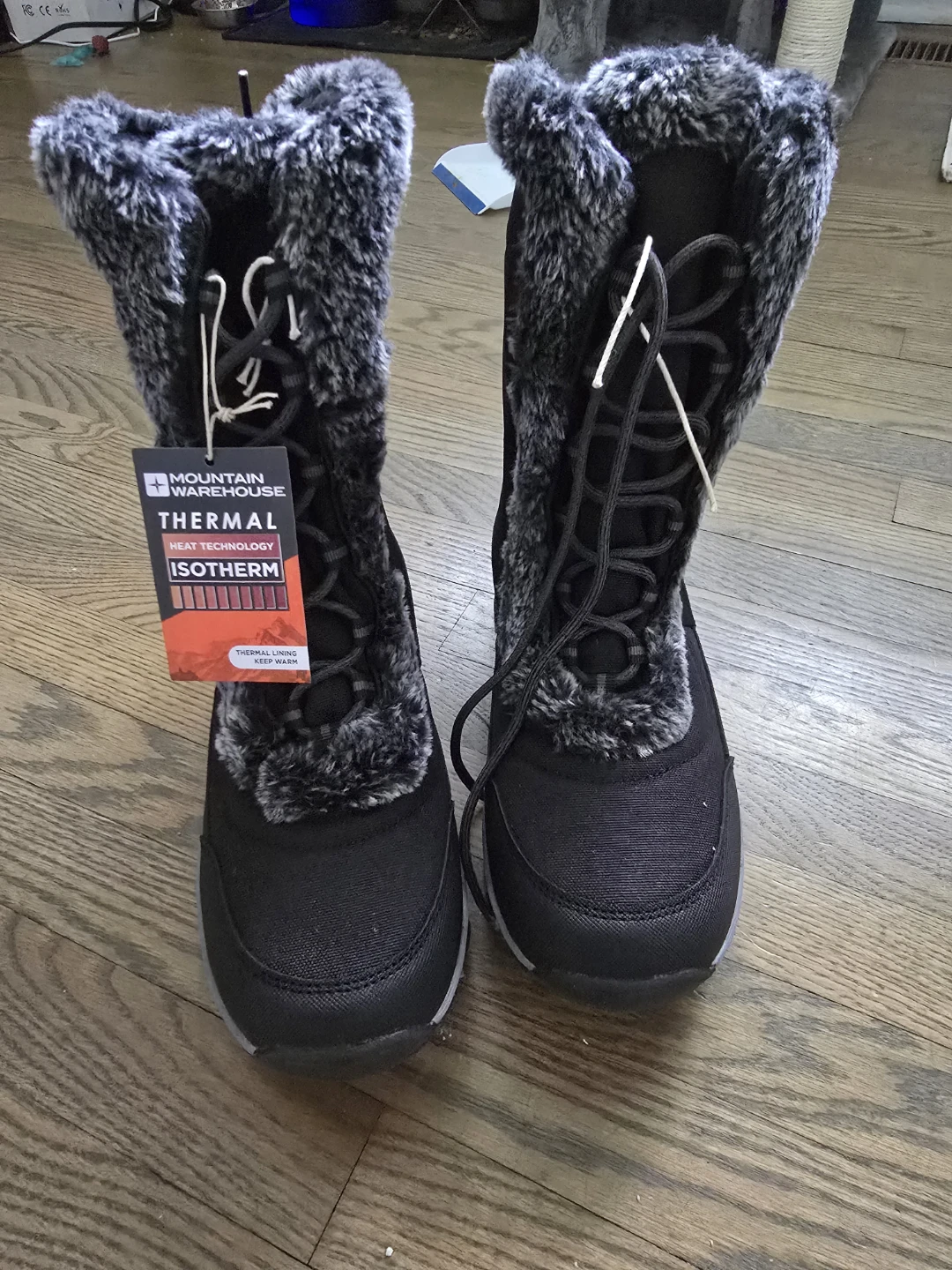 Mountain Warehouse Black Thermal Insulated Winter Boots