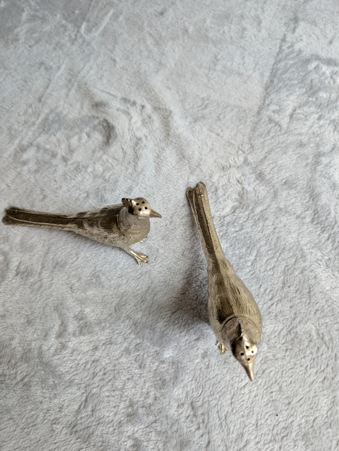 Vintage Silver-Plated Bird Figurines (Set of 2) - photo 3