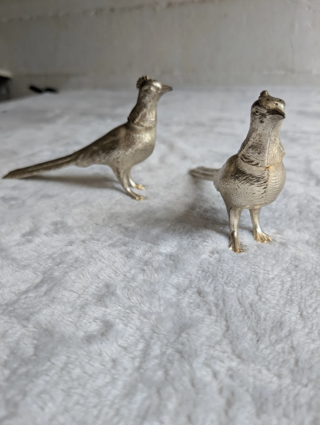 Vintage Silver-Plated Bird Figurines (Set of 2) - photo 4