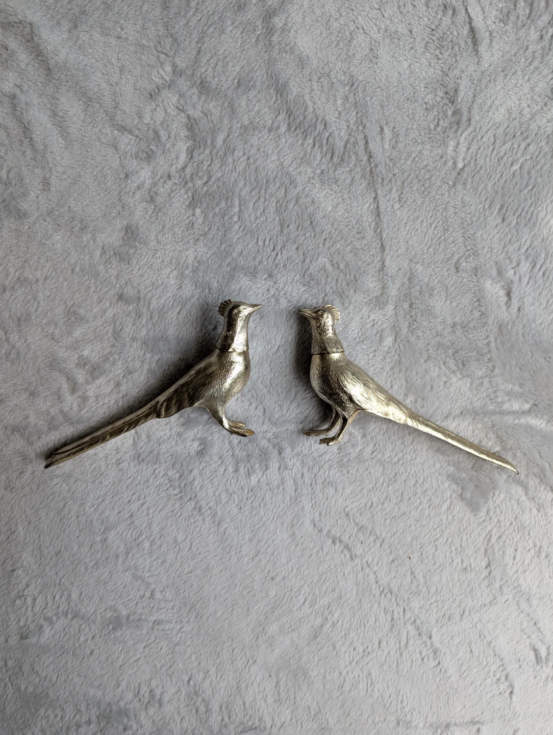 Vintage Silver-Plated Bird Figurines (Set of 2) - photo 5