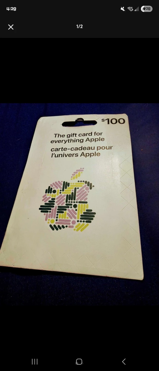$100 Apple Gift Card