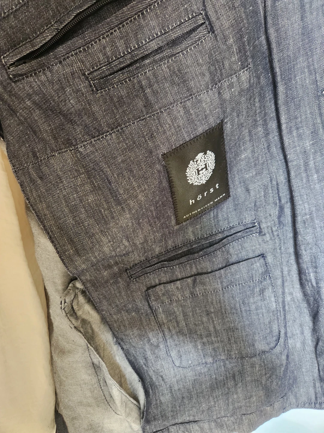 DESIGNER BRAND Hörst linen look light Denim Blazer! - photo 2