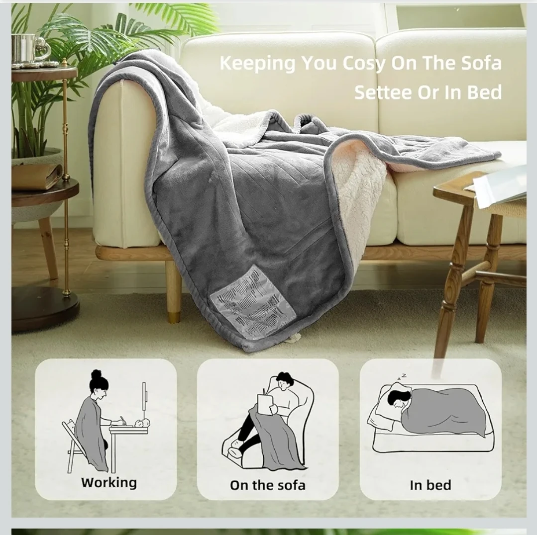 NEW GOTCOZY Electric Heated Blanket 50"x60" - photo 2