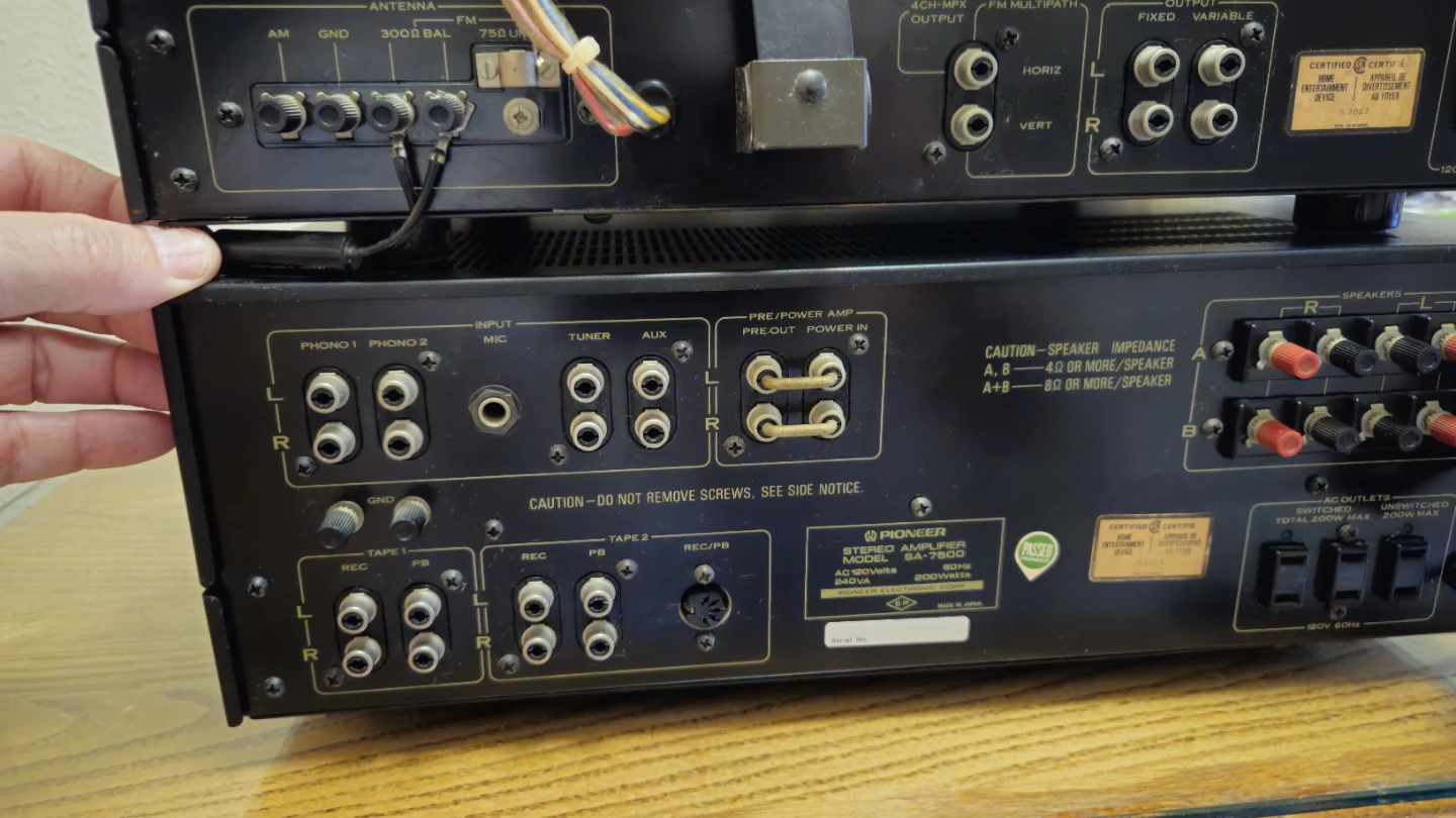 Pioneer Stereo Amplifier SA-7500 & Tuner TX-7500 - photo 4