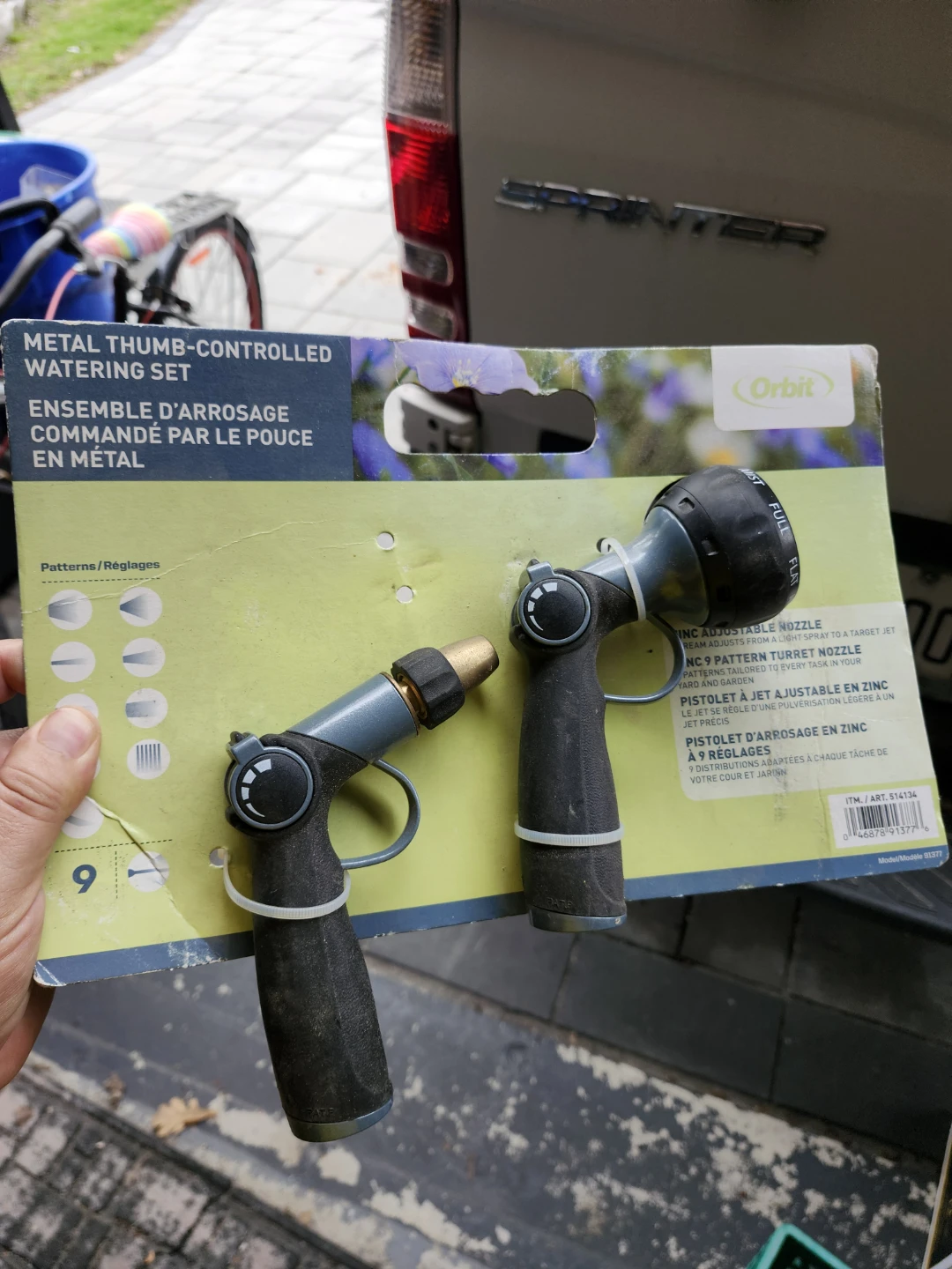 Orbit Metal Thumb-Controlled Watering Set