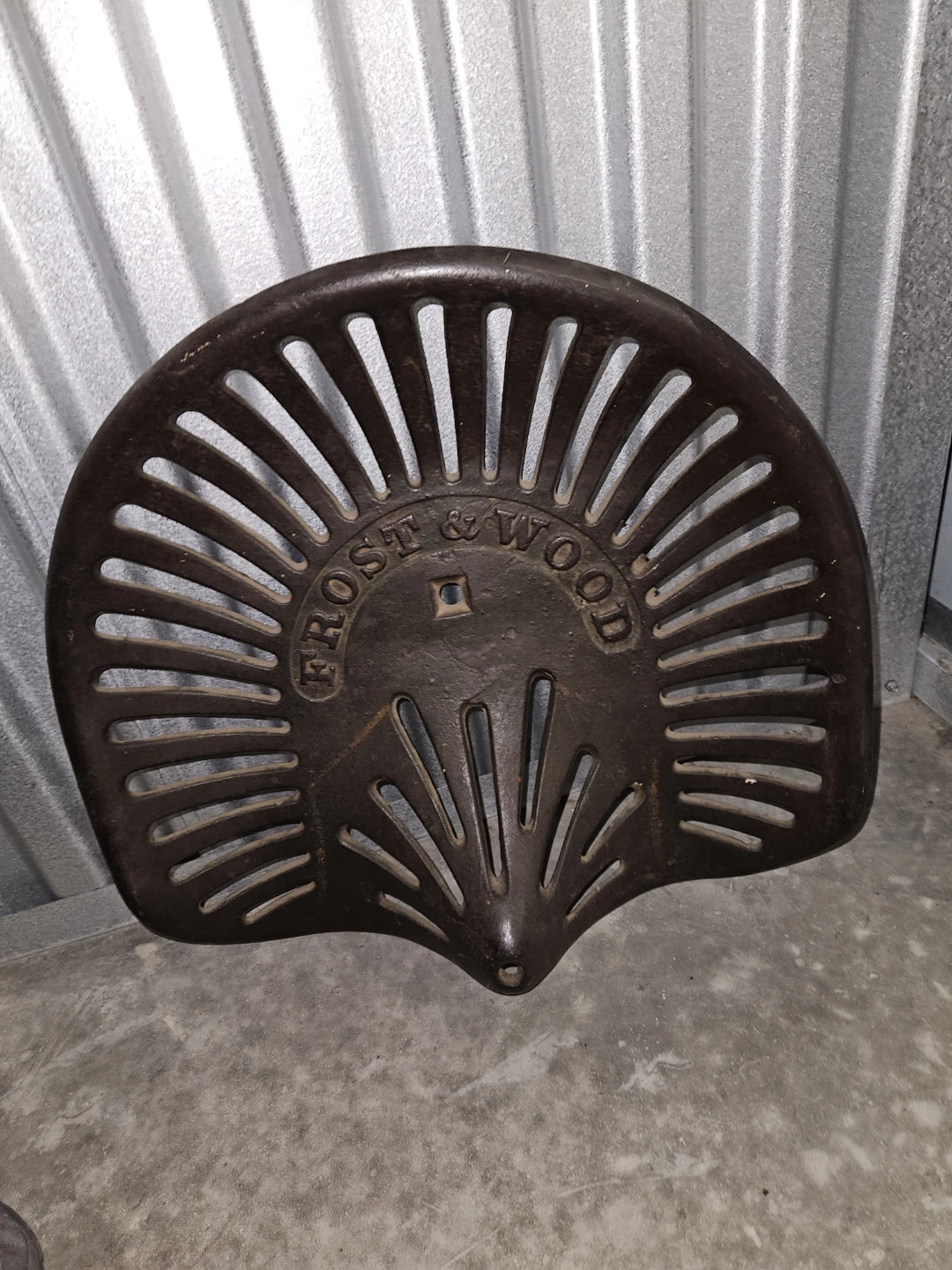 Frost & Wood Cast Iron Tractor Seat