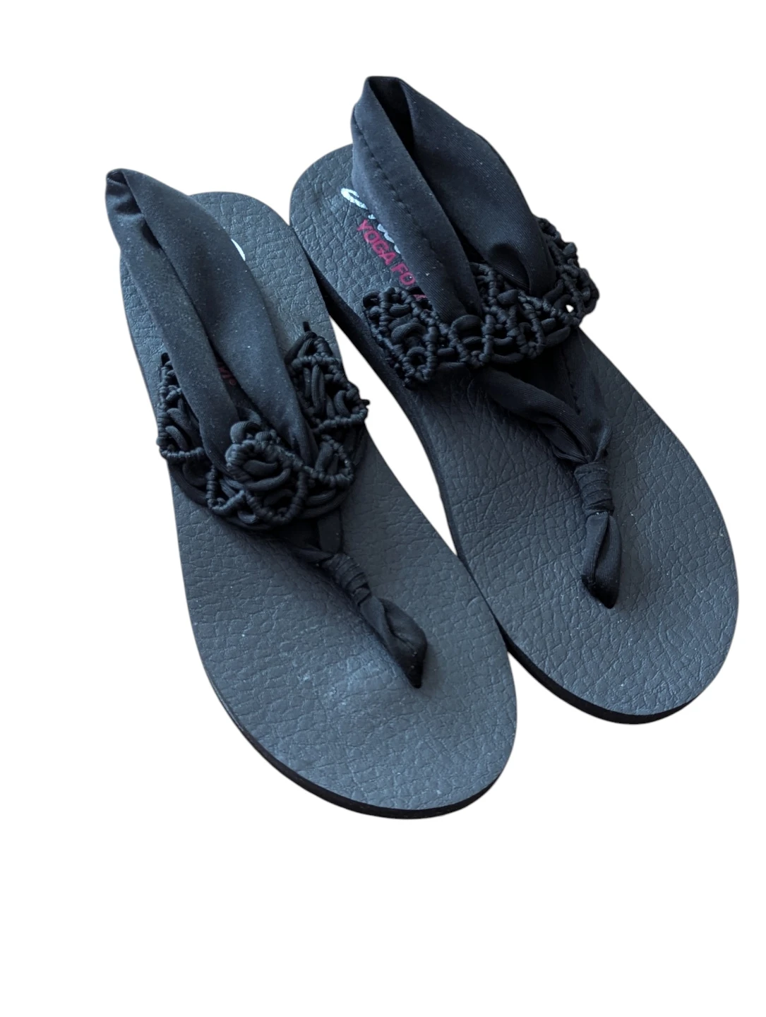 NEVER WORN womens Skechers yoga foam sandals LARGE - photo 2