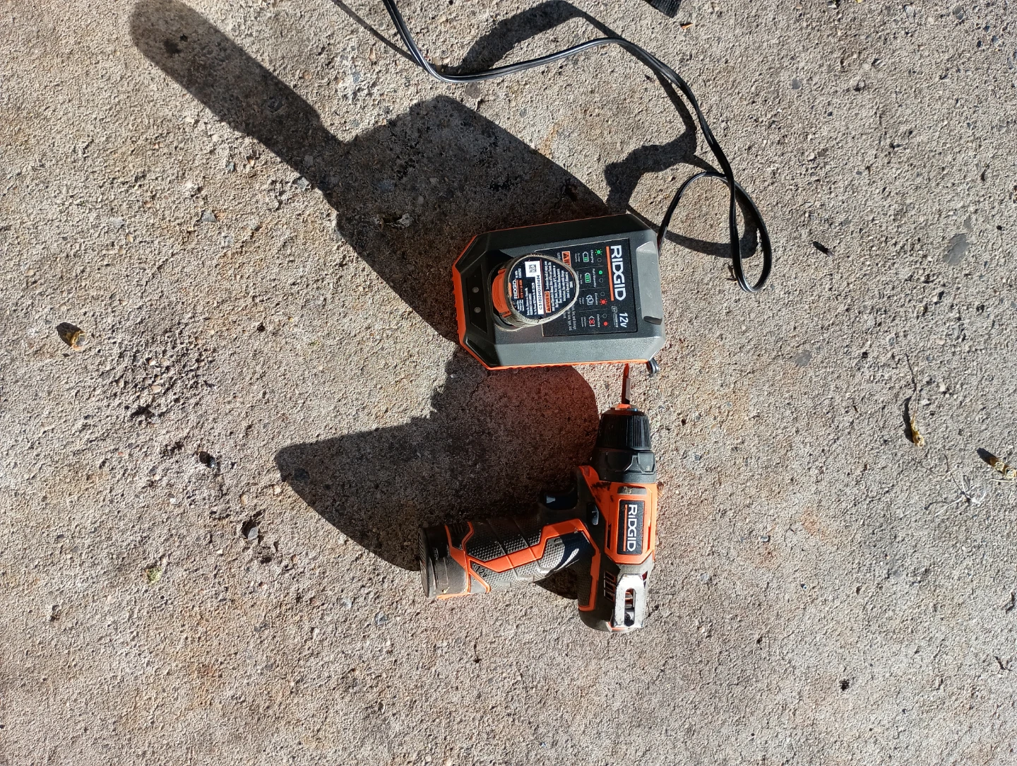 RIDGID 12V Cordless Drill with Charger