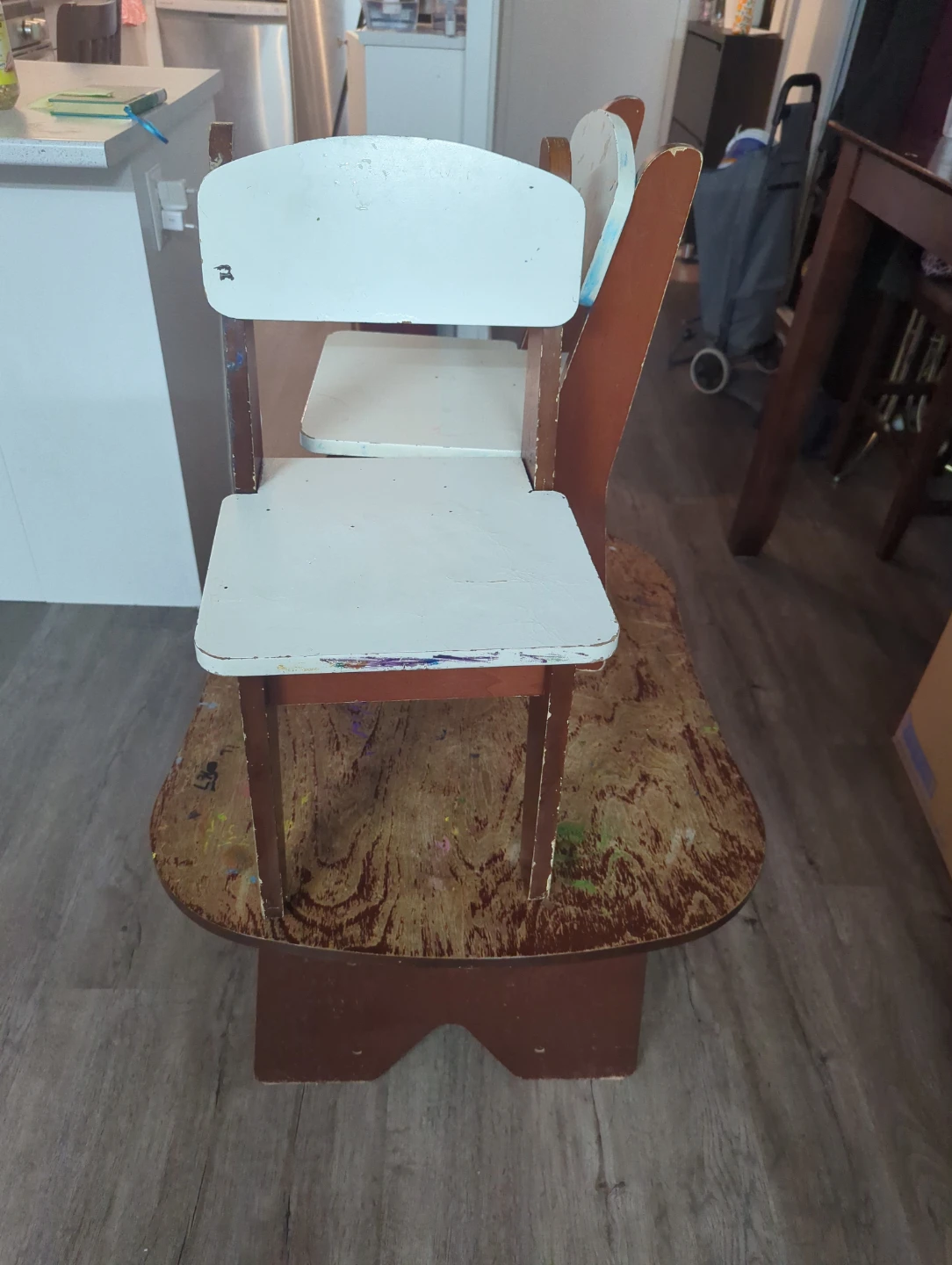 Wooden Kids Chair Set