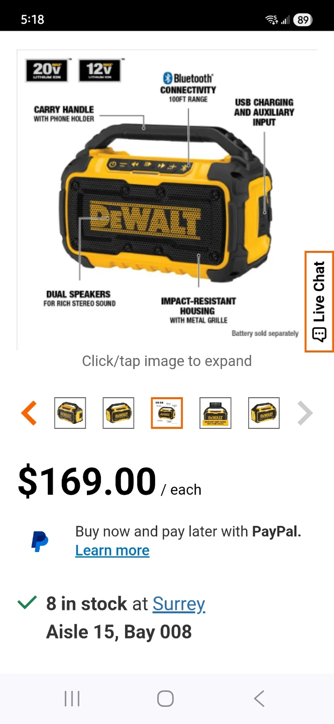 DEWALT Bluetooth Speaker - photo 2