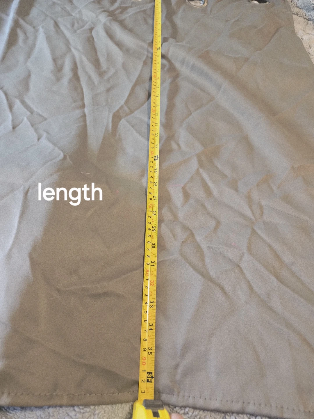 Grey Grommet Curtains (3 Panels)