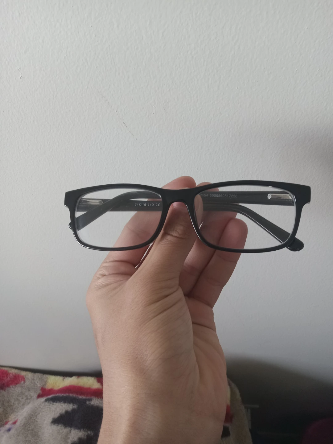 Black Rectangular Eyeglasses 54-16-140