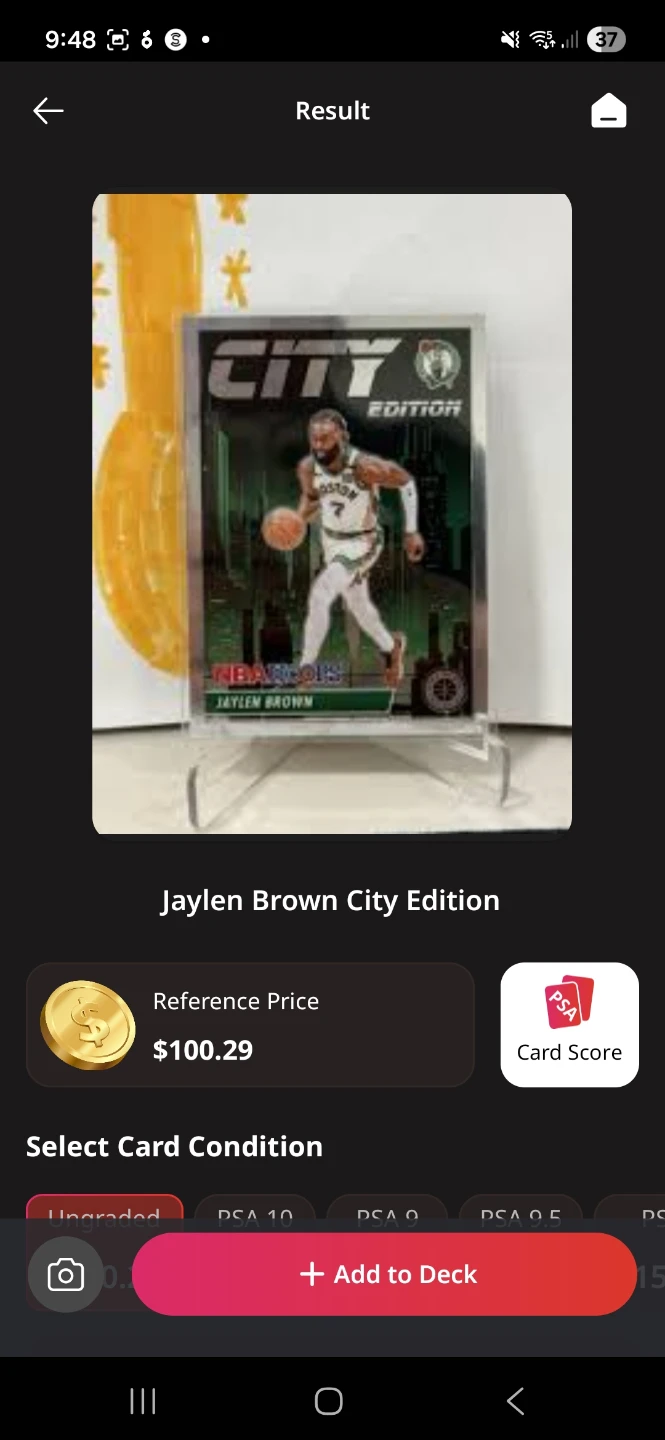 Jaylen Brown City Edition Basketball Card