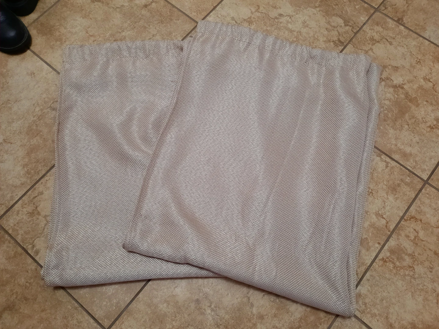 Beige curtains