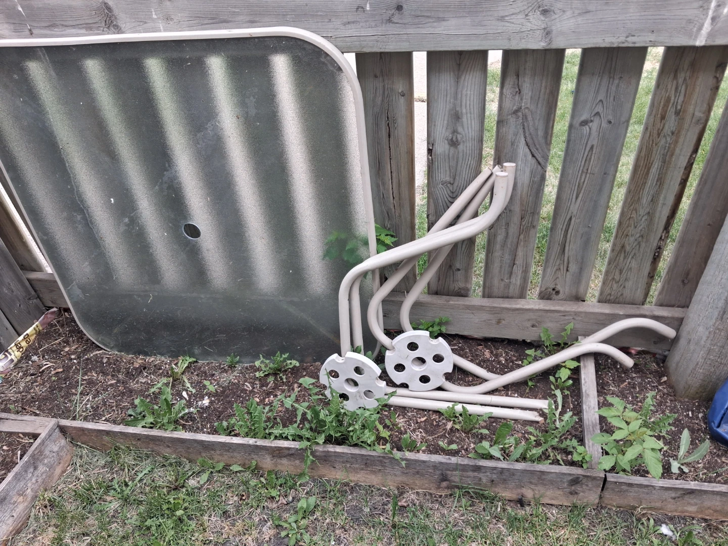 Patio table with umbrella hole