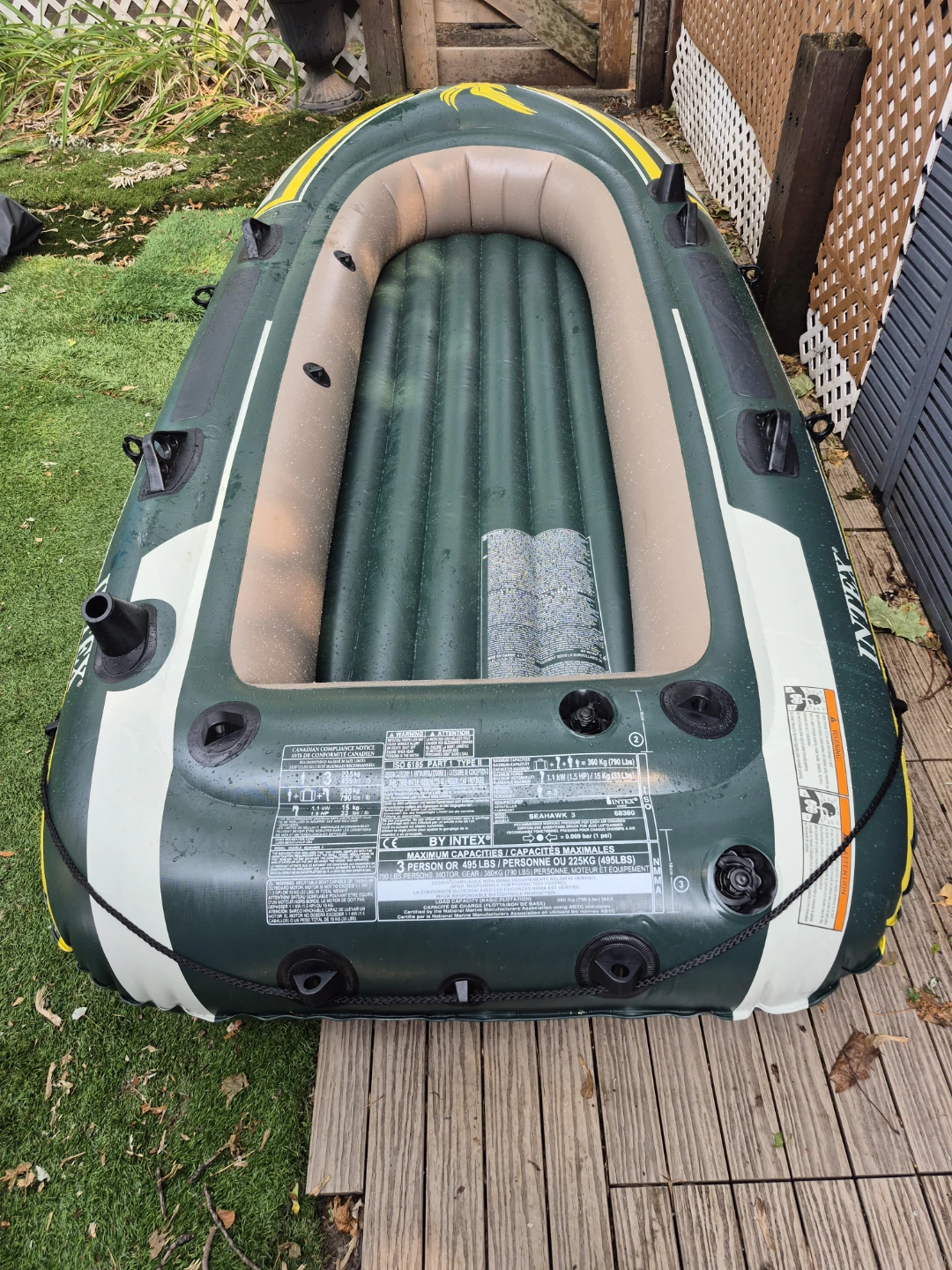 Intex Seahawk 3 Inflatable Boat with Accessories - photo 3