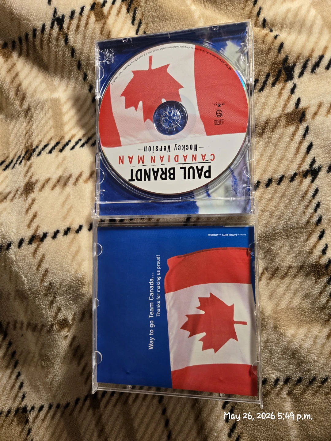 Paul Brandt Canadian Man Hockey Version CD - photo 2