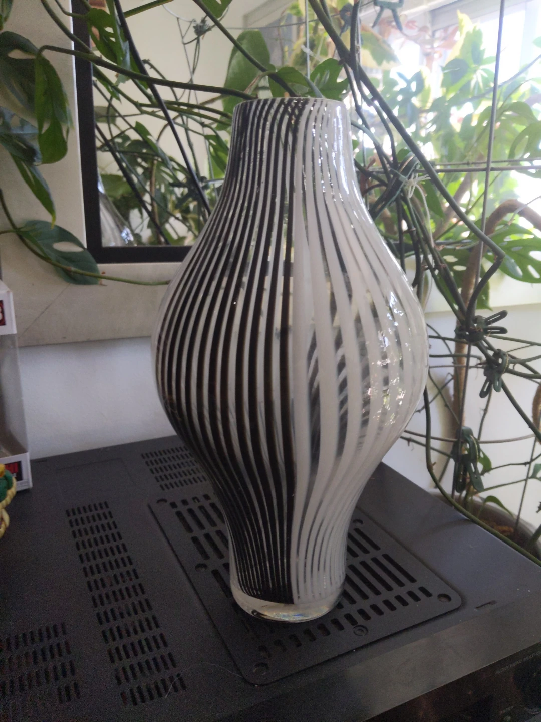 Striped Glass Vase