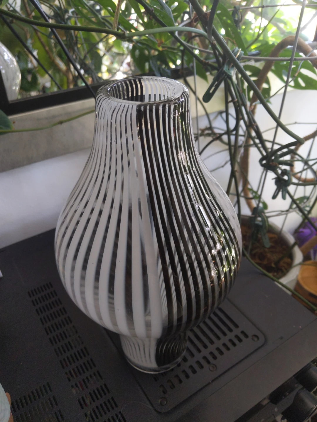 Striped Glass Vase - photo 3