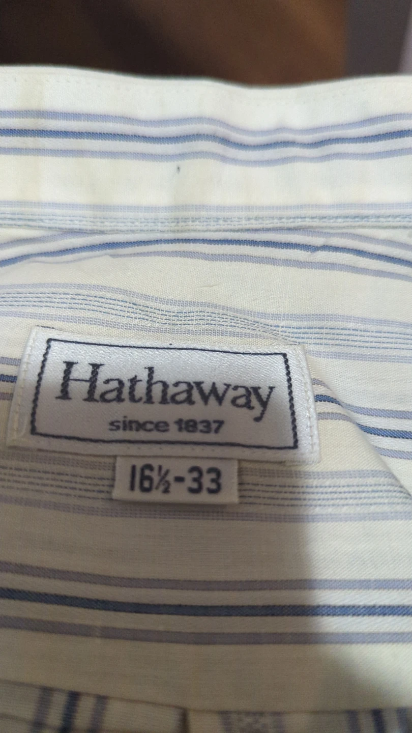 Hathaway Men's Striped Dress Shirt