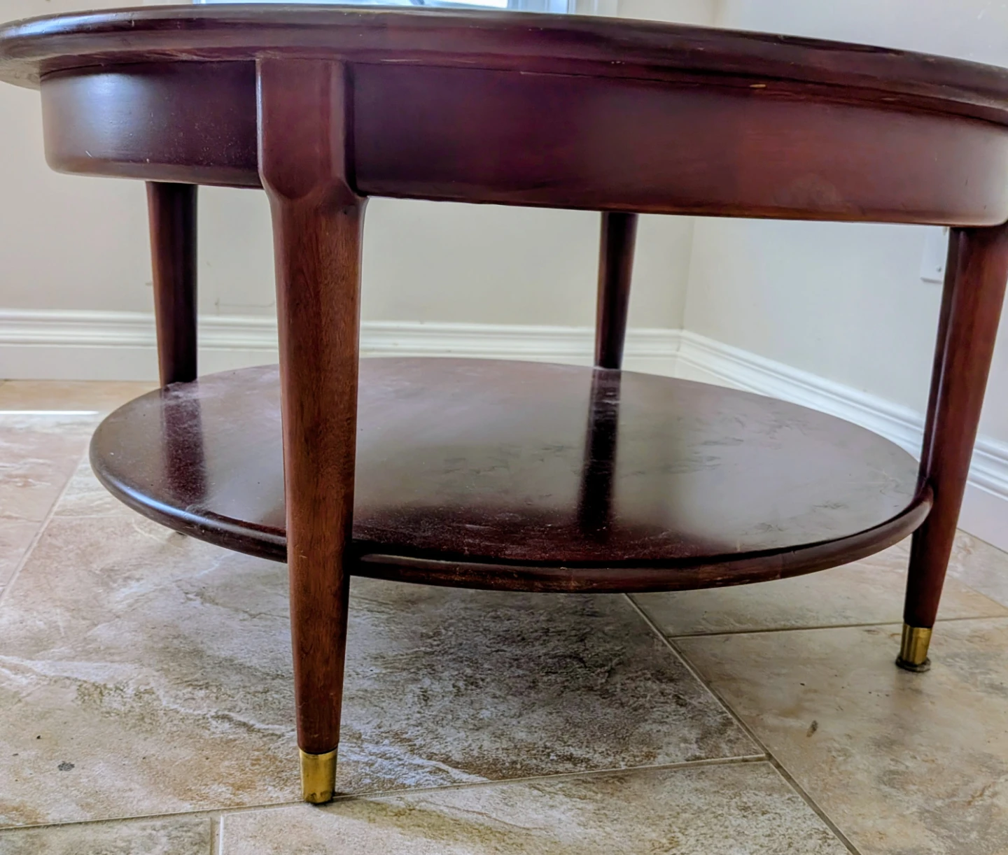 Round two-tier coffee table - photo 2