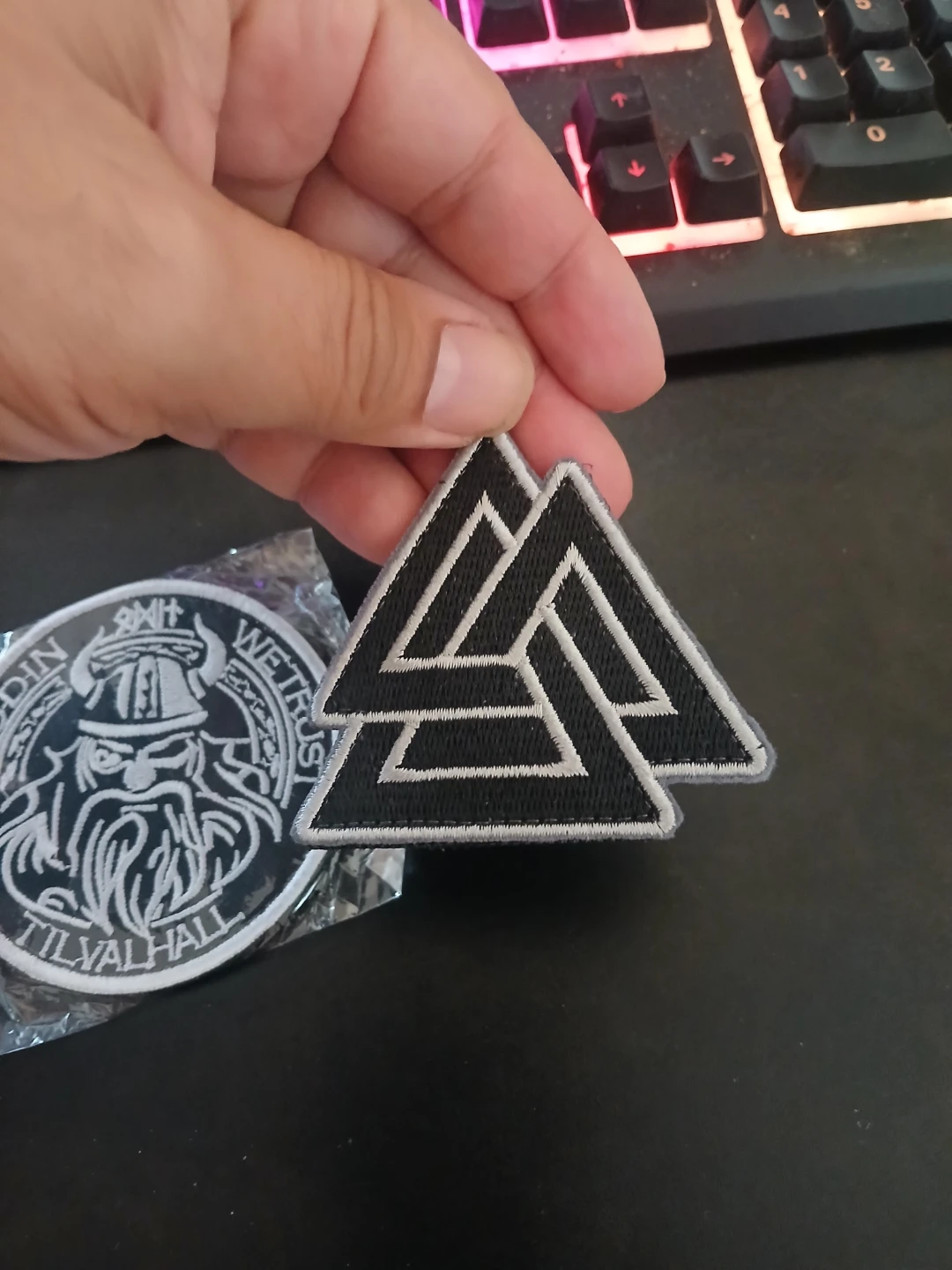 Viking Odin We Trust Patch & Valknut Patch - photo 4