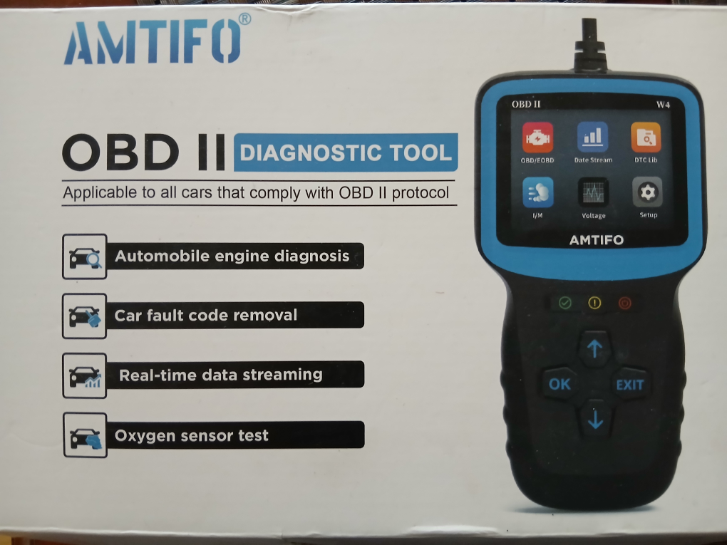 AMTIFO W4 Automobile OBD2 Scanner Diagnostic Tool - photo 3