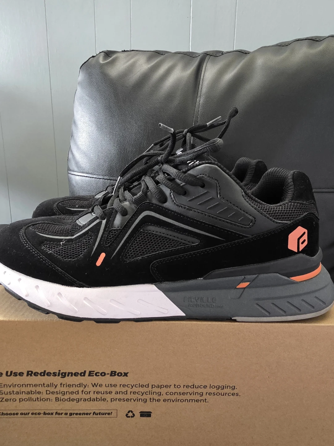 FitVille Rebound Core V1 Men's Running Shoes - Black - 10.5W - photo 2