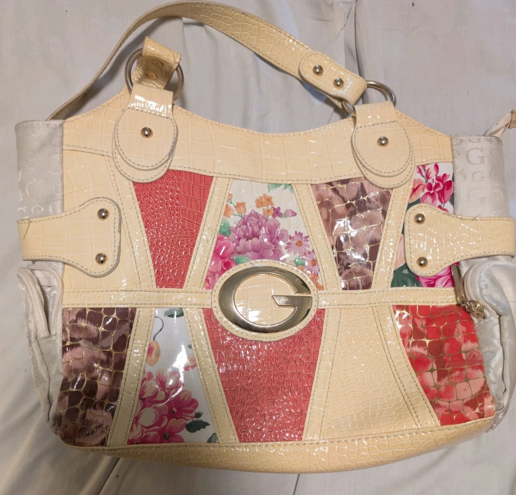 Guess Patchwork Shoulder Bag