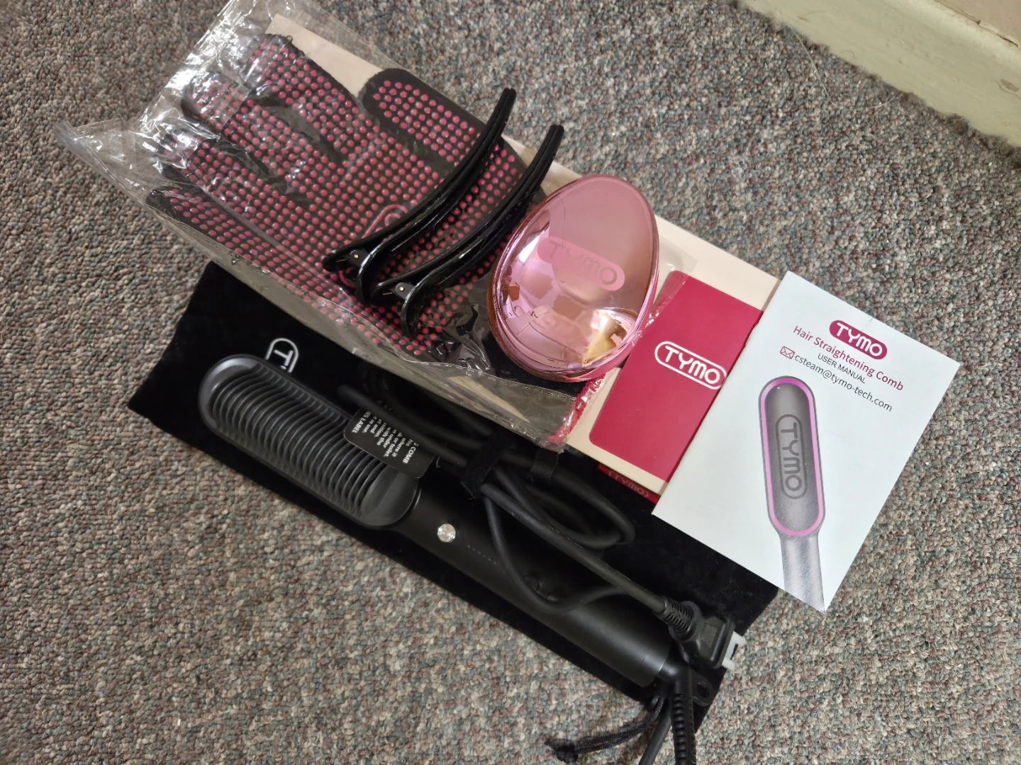TYMO RING hair straightening comb with accessories - photo 2