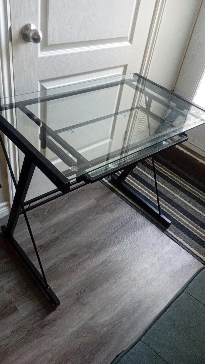 Glass and Metal Desk - photo 5